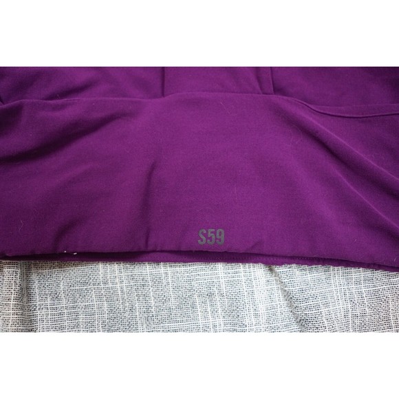 Split 59 bra women medium purple full coverage racerback yoga running no padding - Picture 4 of 5